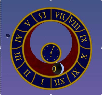 Check out these beautiful solar and lunar clocks